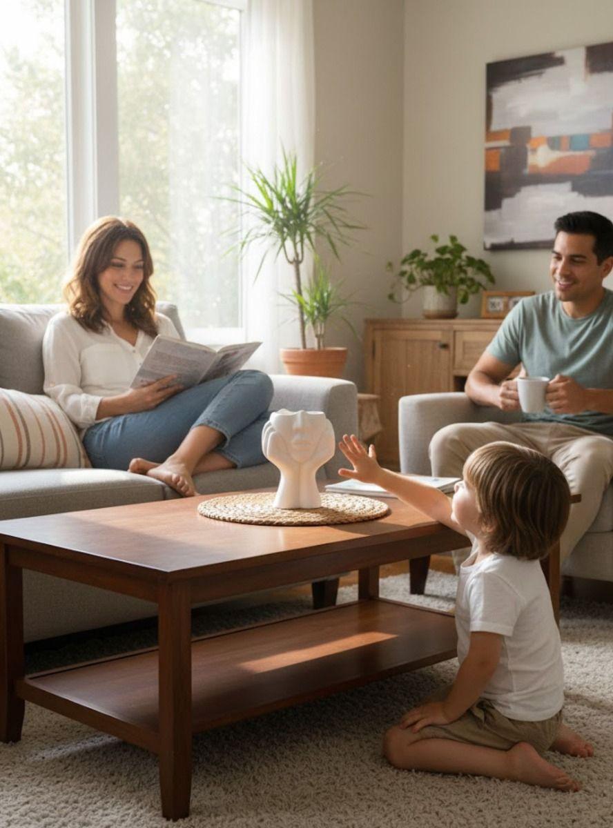 Florero Decorativo Rostro Humano Minimalista Adorno Jhn-3