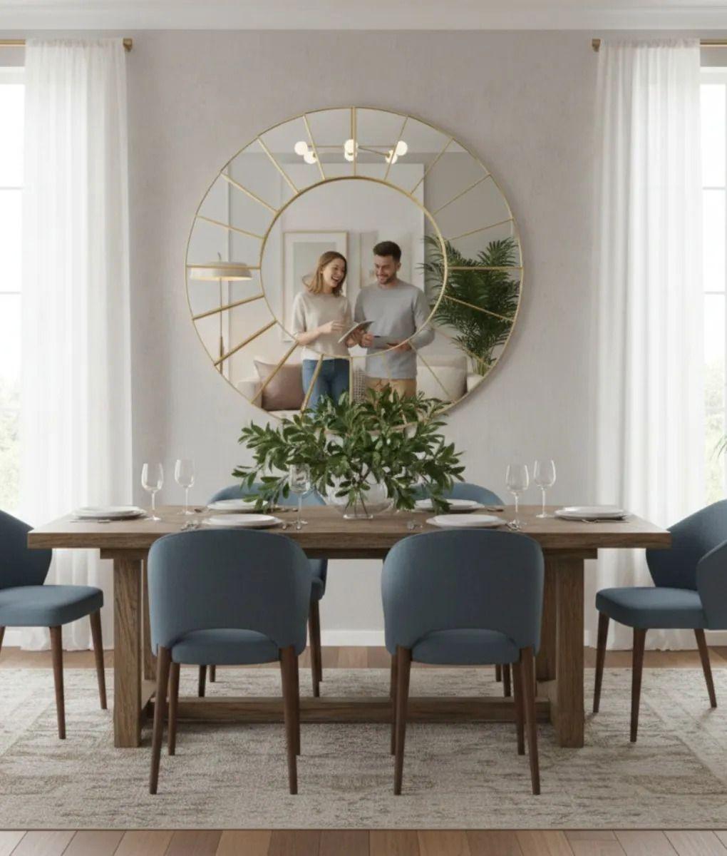 Espejo Decorativo Pared Diseño Sol Minimalista Moderno Jhn-5