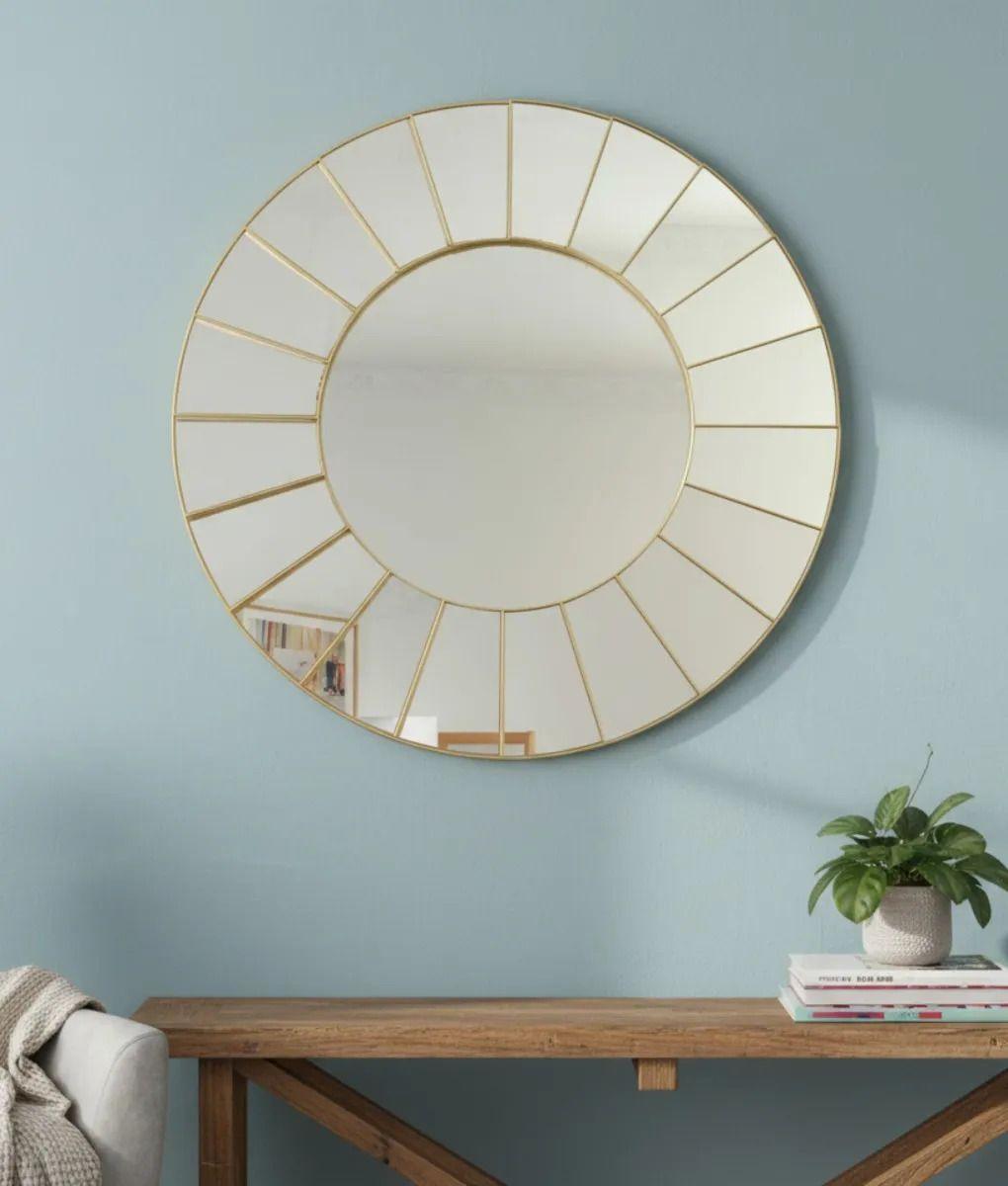 Espejo Decorativo Pared Diseño Sol Minimalista Moderno Jhn-7