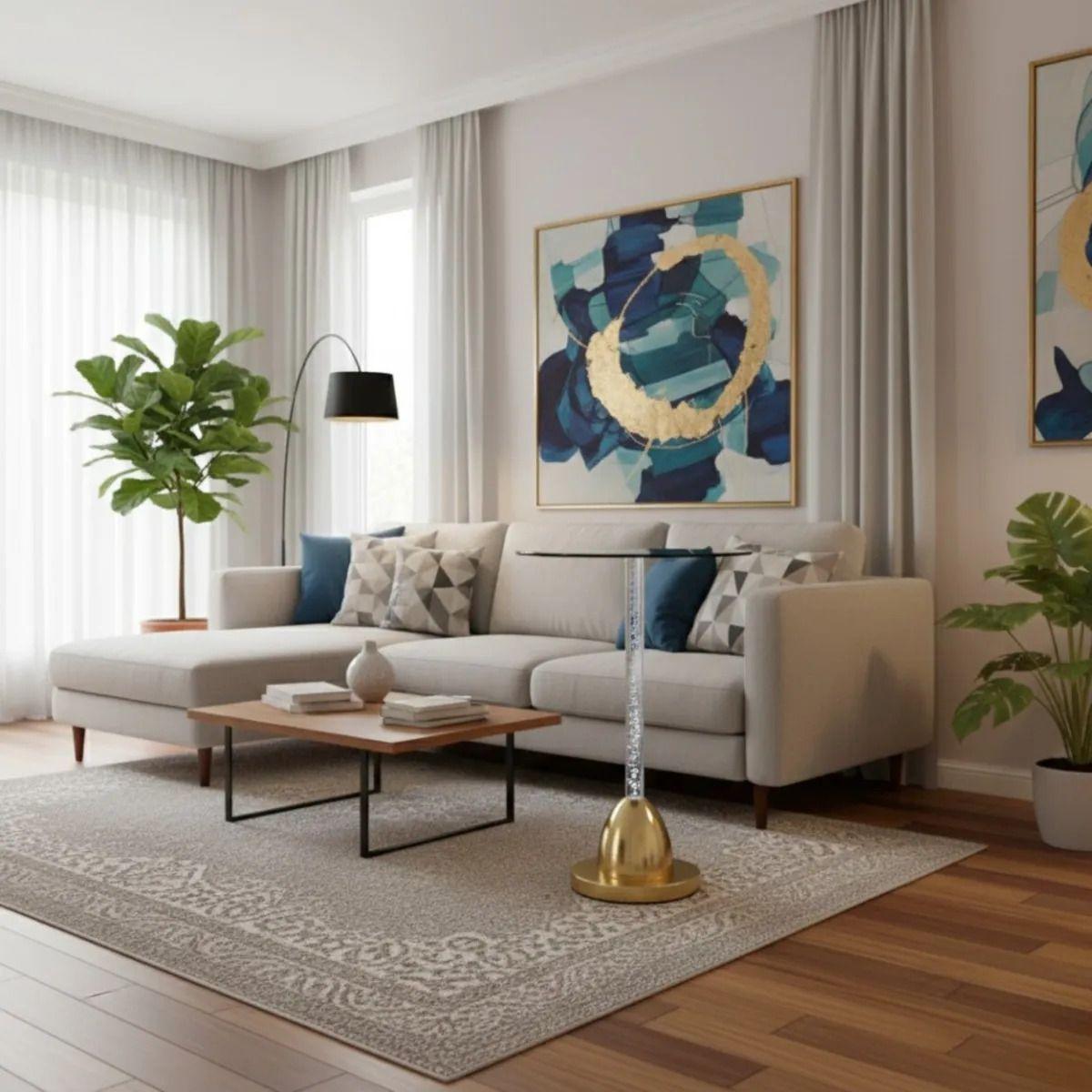 Mesa Decorativa Moderna Minimalista Diseño Burbujas AJ-9