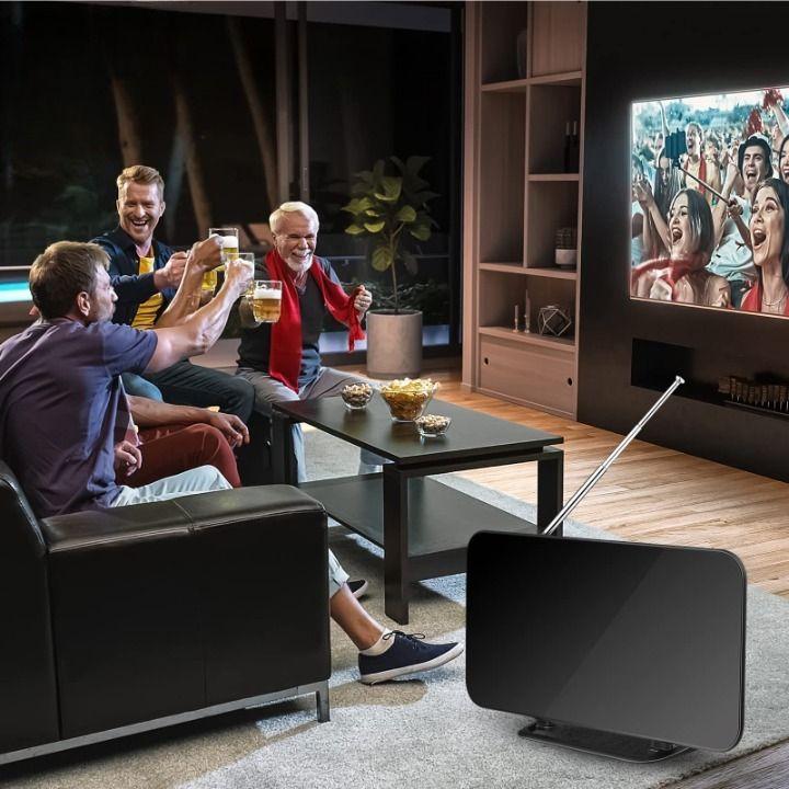 ANTENA DIGITAL TV HD AMPLIFICADOR DE SEÑAL INTELIGENTE LAU-4