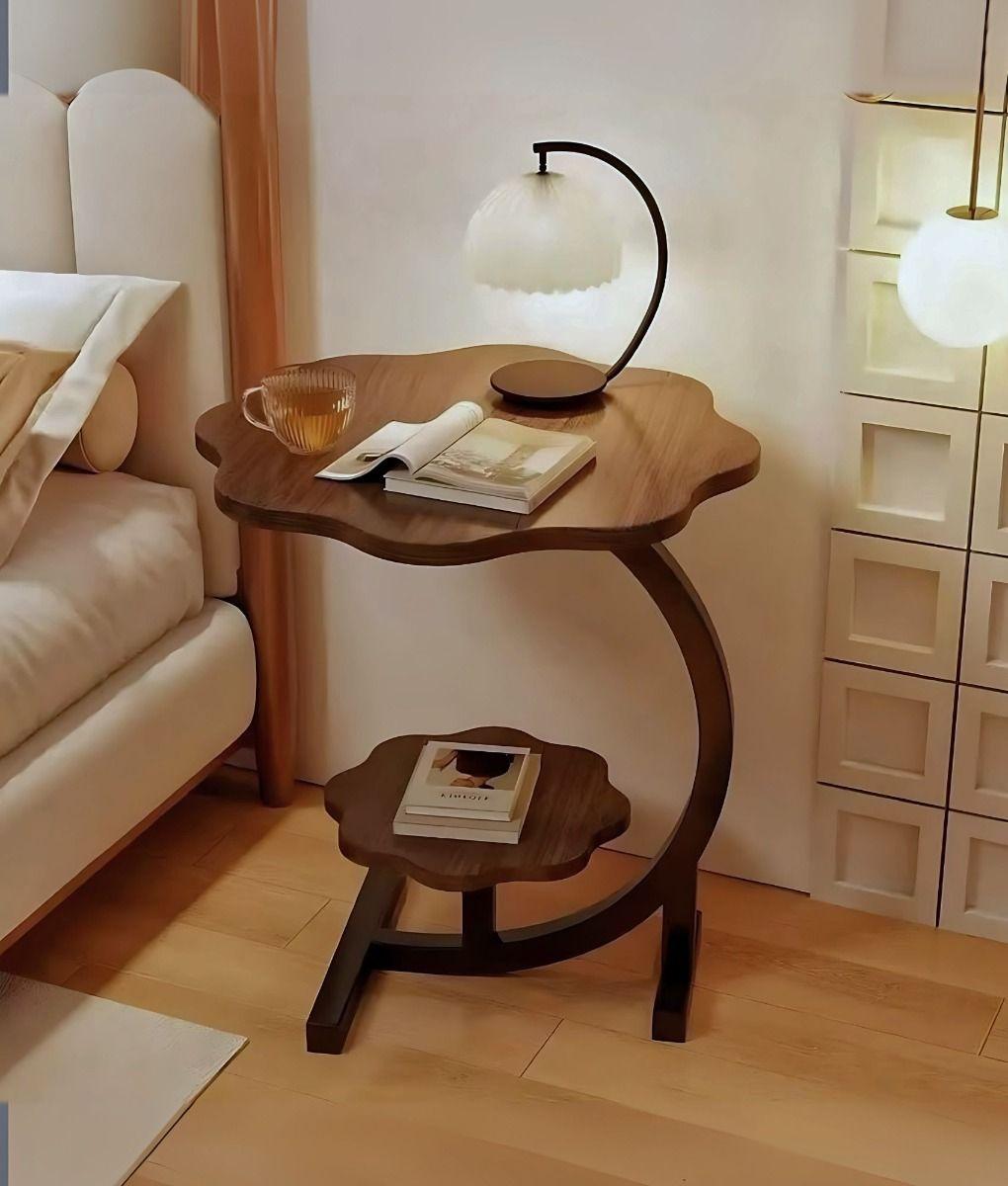 Mesa Centro Auxiliar Decorativa Dos Niveles Moderna Jhn-7