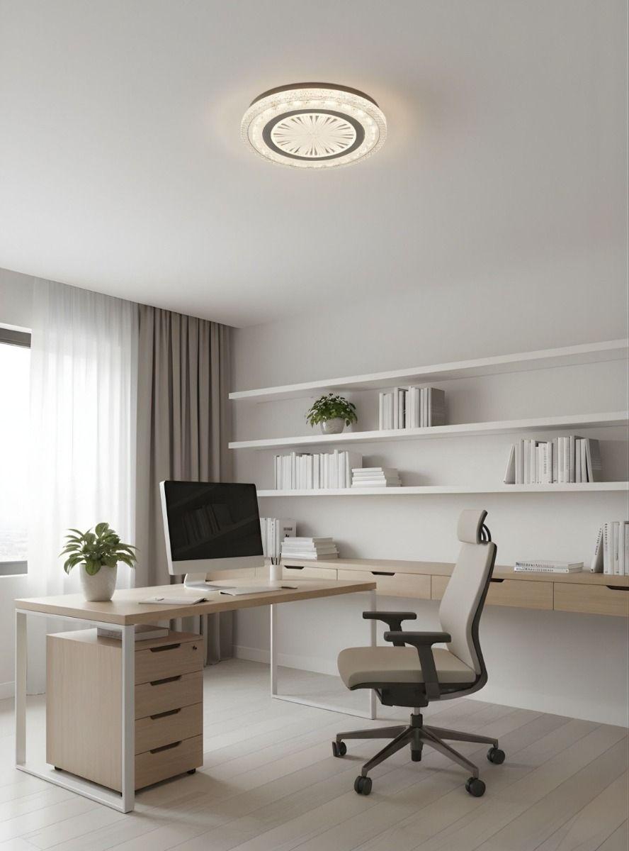 Lámpara Techo Plafón LED Diseño Escultural Patrón Radial Jhn-6