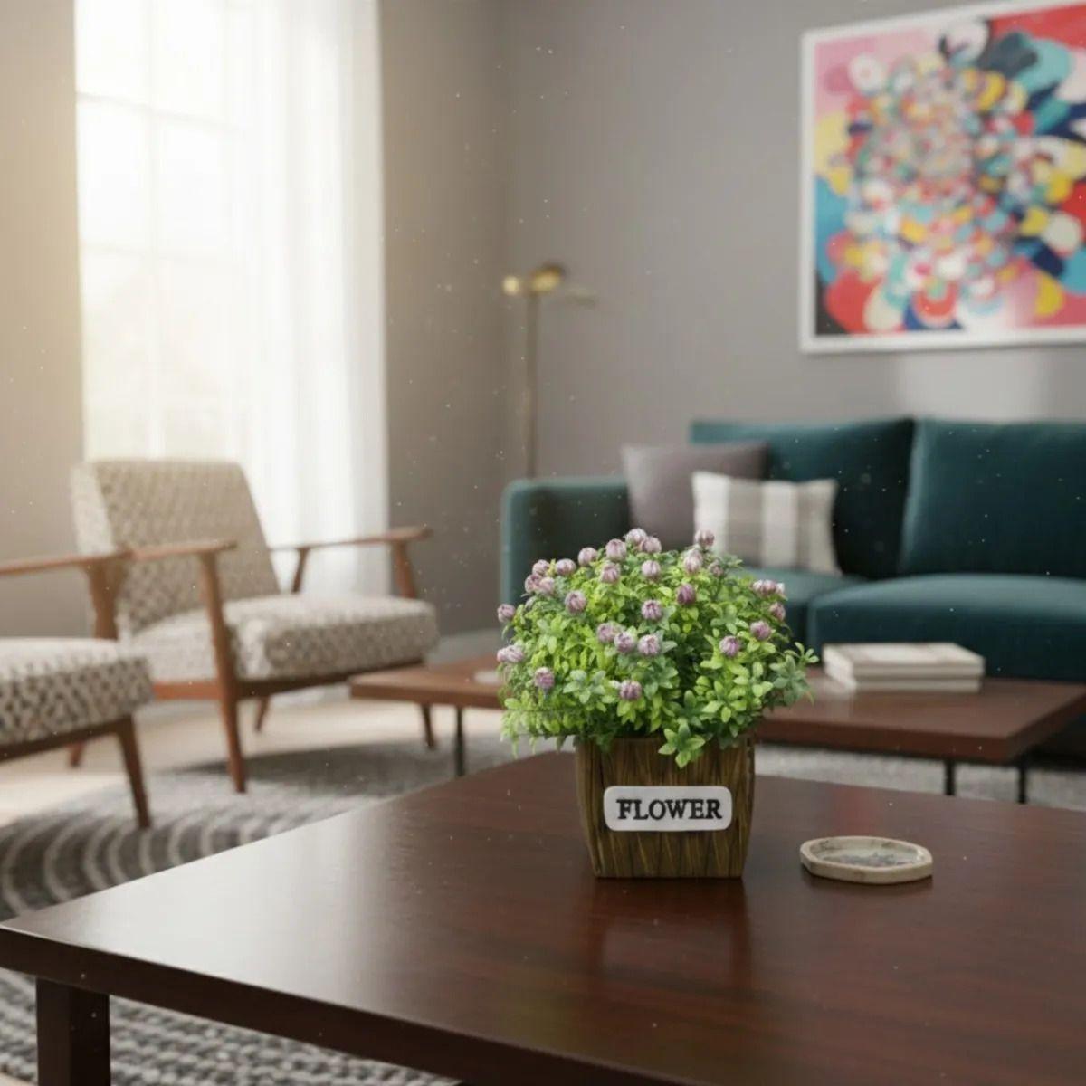 Planta Artificial Decorativa Ramillete Flores Silvestres Jhn-4