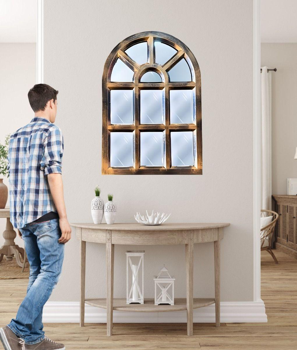 Espejo Decorativo Pared Diseño Ventana Adorno Hogar Jhn-2