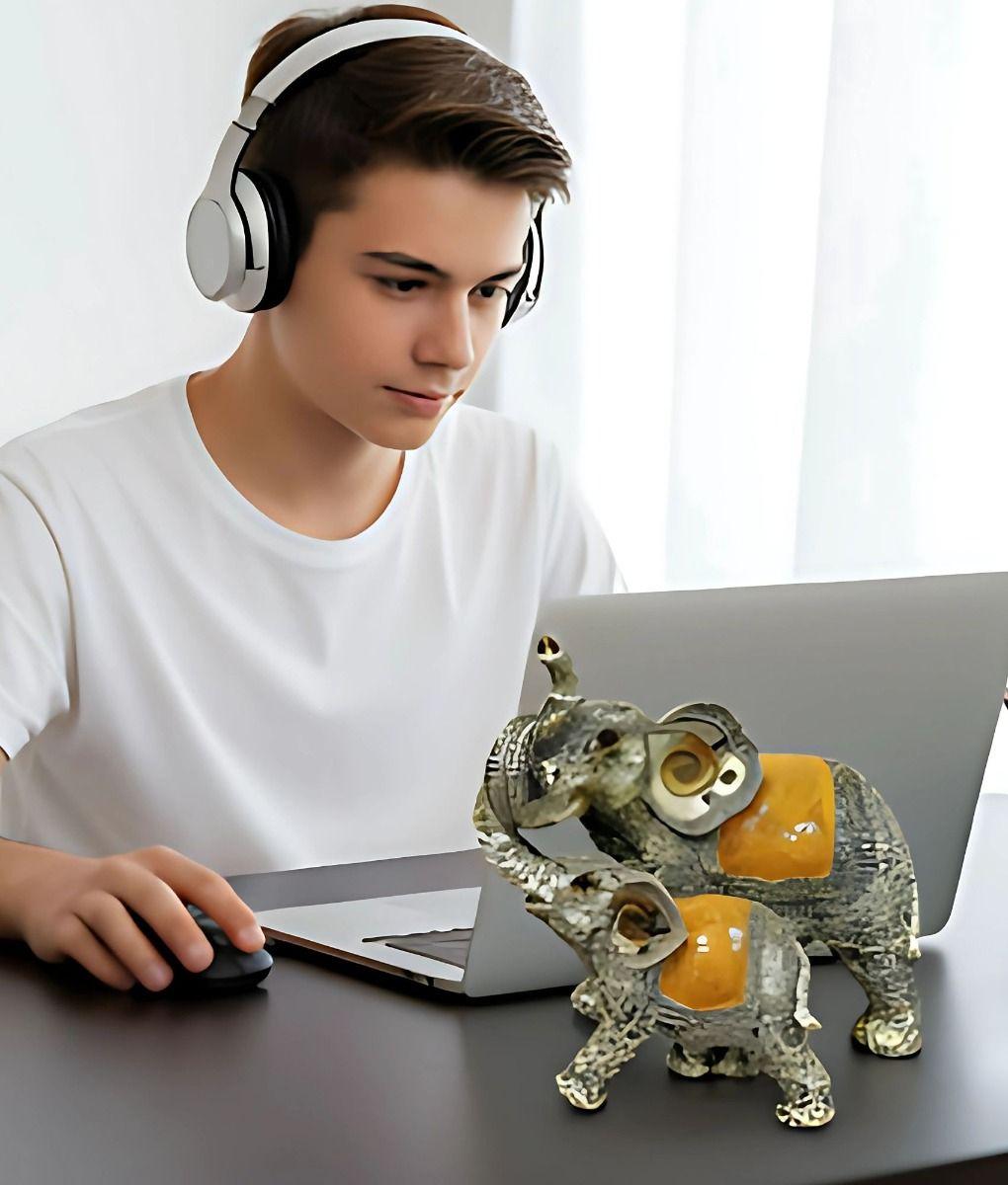 Figura Decorativa Elefante Vintage Adorno Estatua Jhn-3