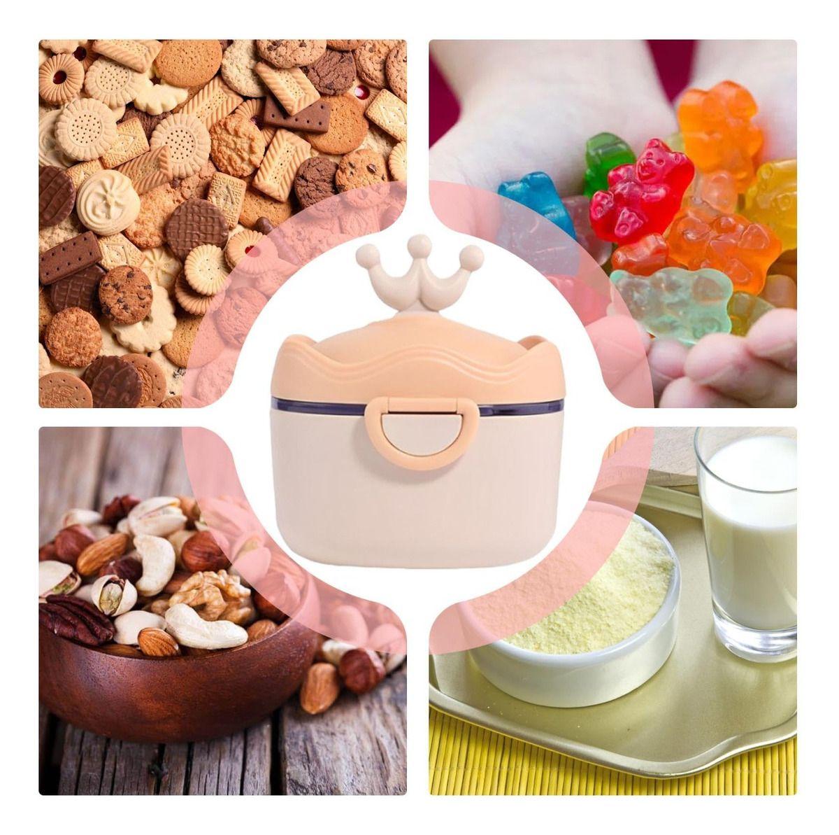 Set 3 Contenedor Formula Leche Portatiil Compacto Bebes Lau -2