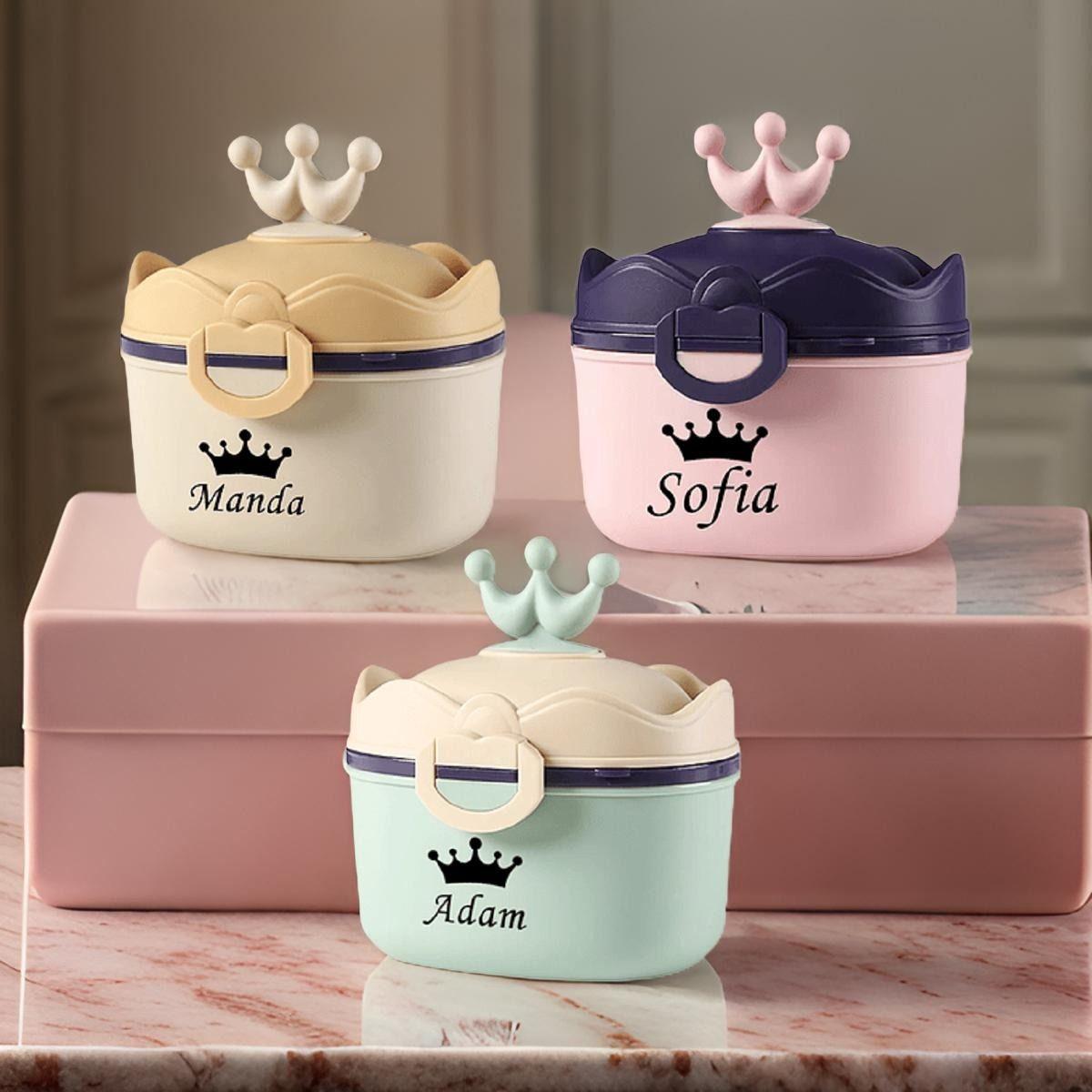 Set 3 Contenedor Formula Leche Portatiil Compacto Bebes Lau -4