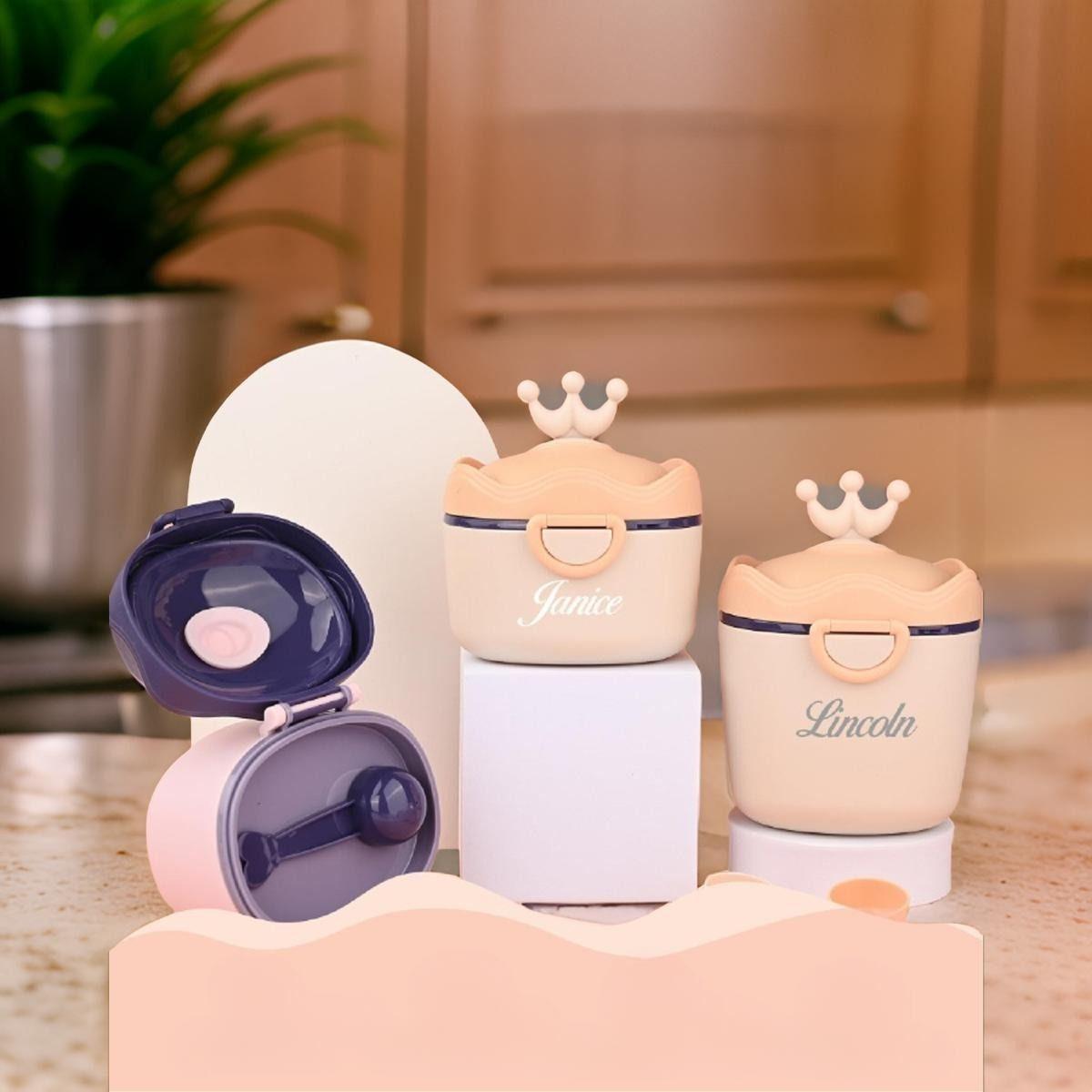 Set 3 Contenedor Formula Leche Portatiil Compacto Bebes Lau -8