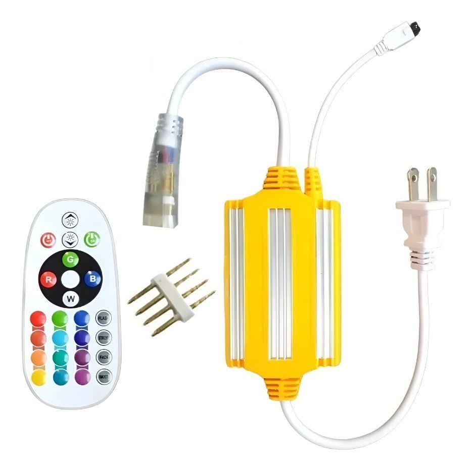 Controlador Iluminador LED RGB Manguera Control Remoto Jhn-2
