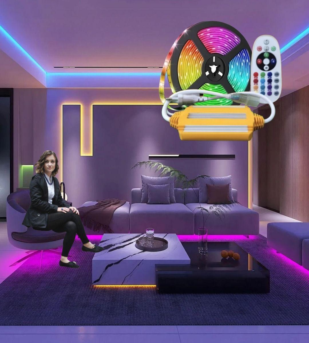 Controlador Iluminador LED RGB Manguera Control Remoto Jhn-7