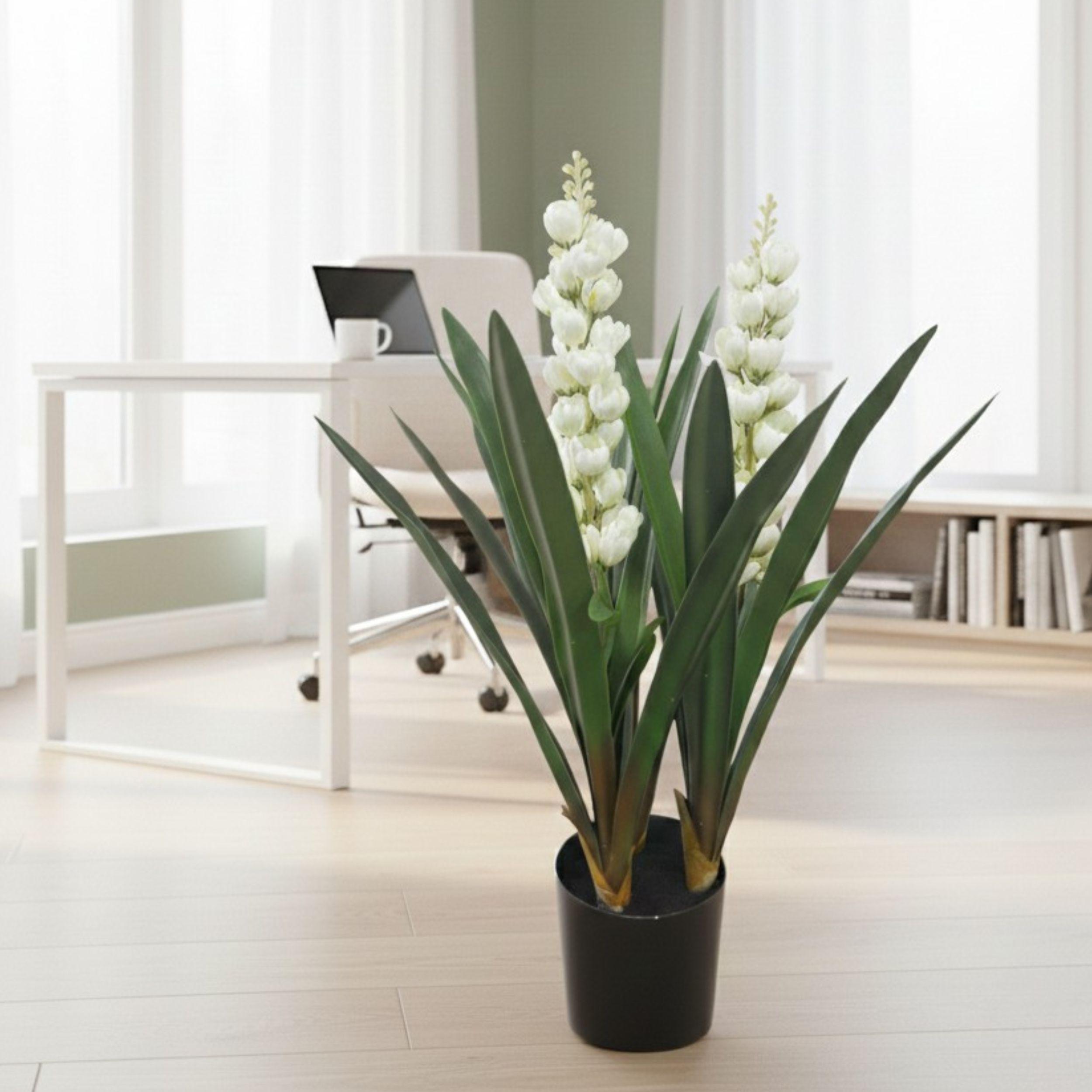 Planta Artificial Decorativa Flores Interior Oficina ALJ-3