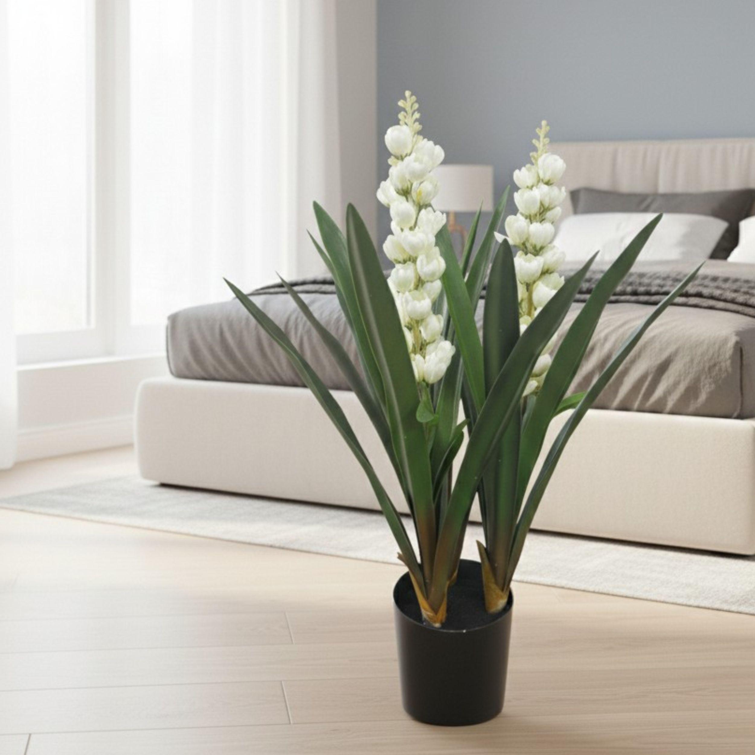 Planta Artificial Decorativa Flores Interior Oficina ALJ-4
