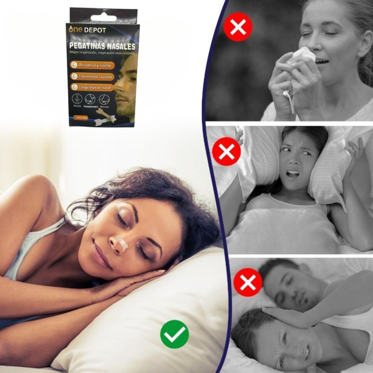 Tiras Nasales Antirronquidos Resfriados Alergias 8 Pack Jhn-8