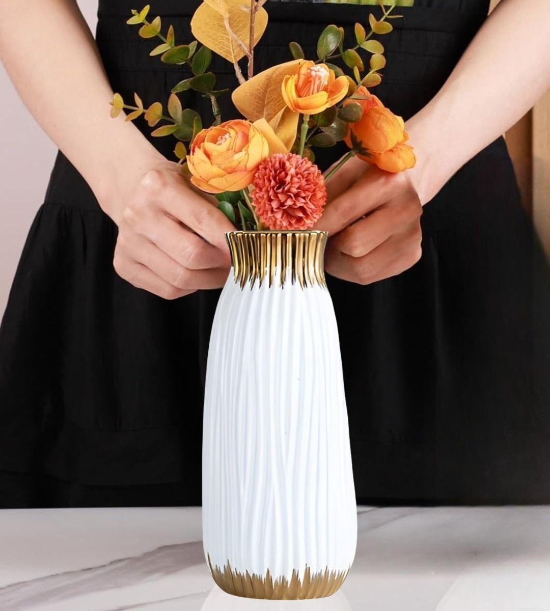 Florero Jarrón Moderno Cilíndrico Decorativo hogar 28cm Jhn-2