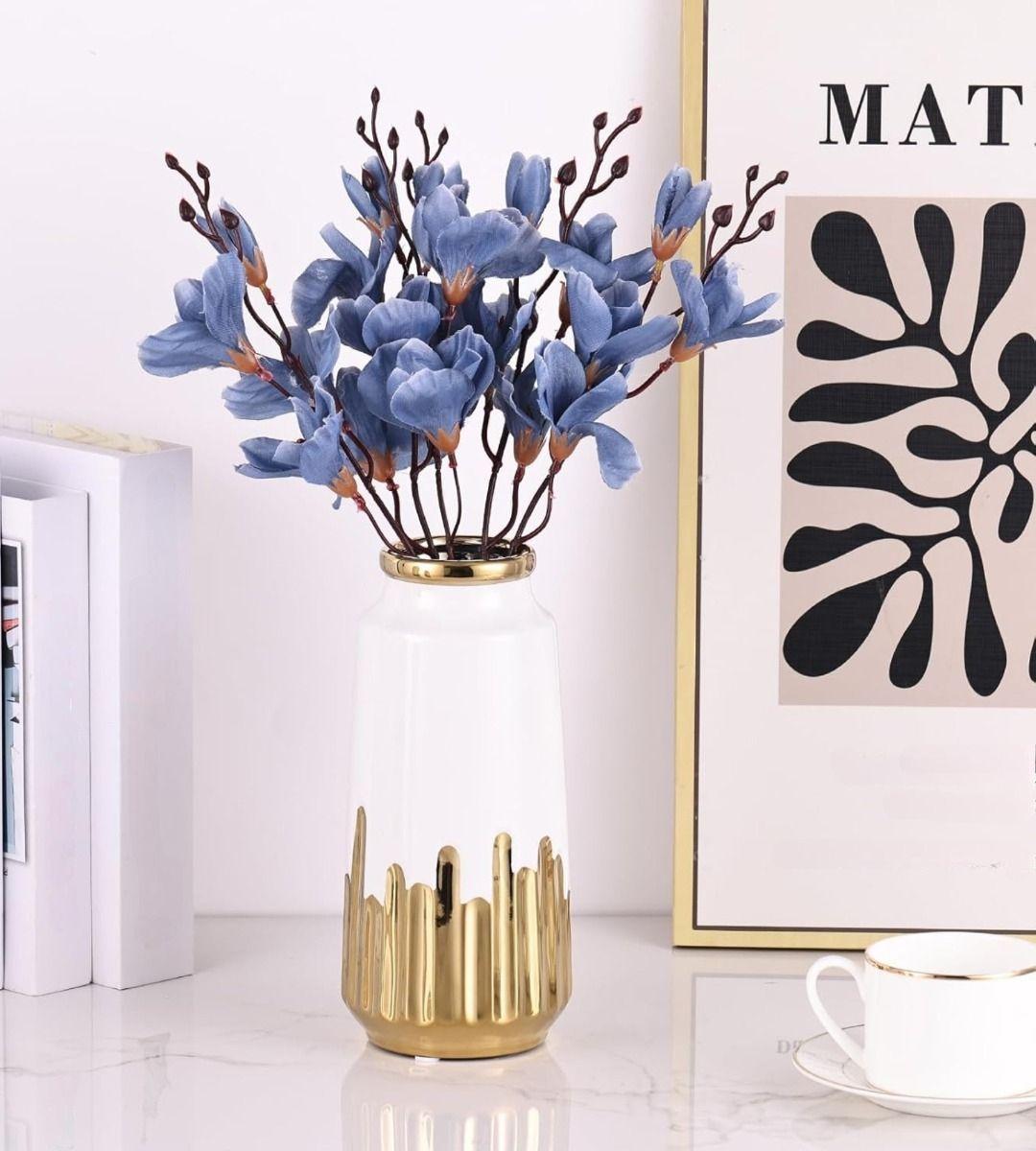 Florero Jarrón Moderno Cilíndrico Decorativo hogar 28cm Jhn-7