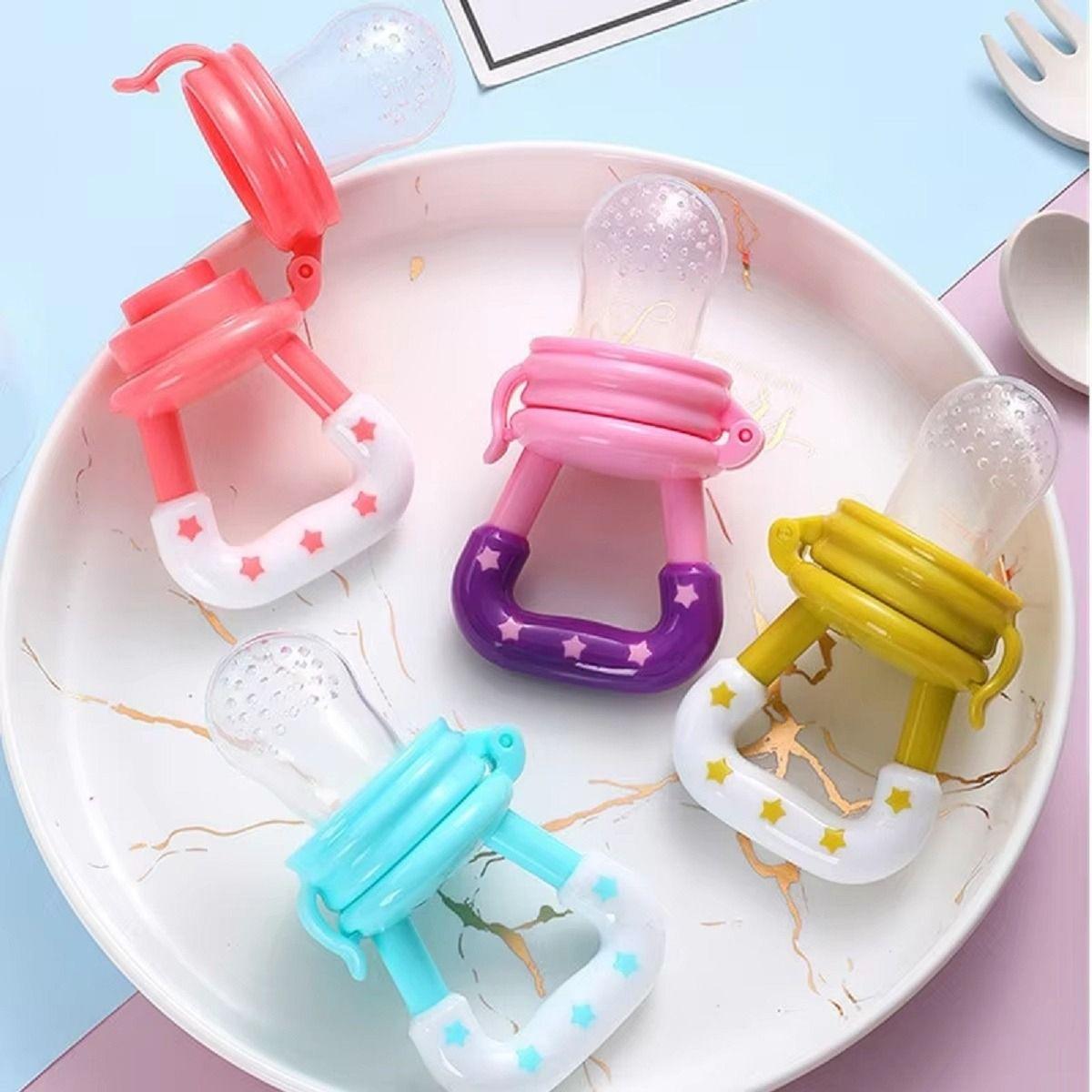 Set 8 Chupetes Alimentadro Frutas Vegetal Divertido Bebe Lau-5