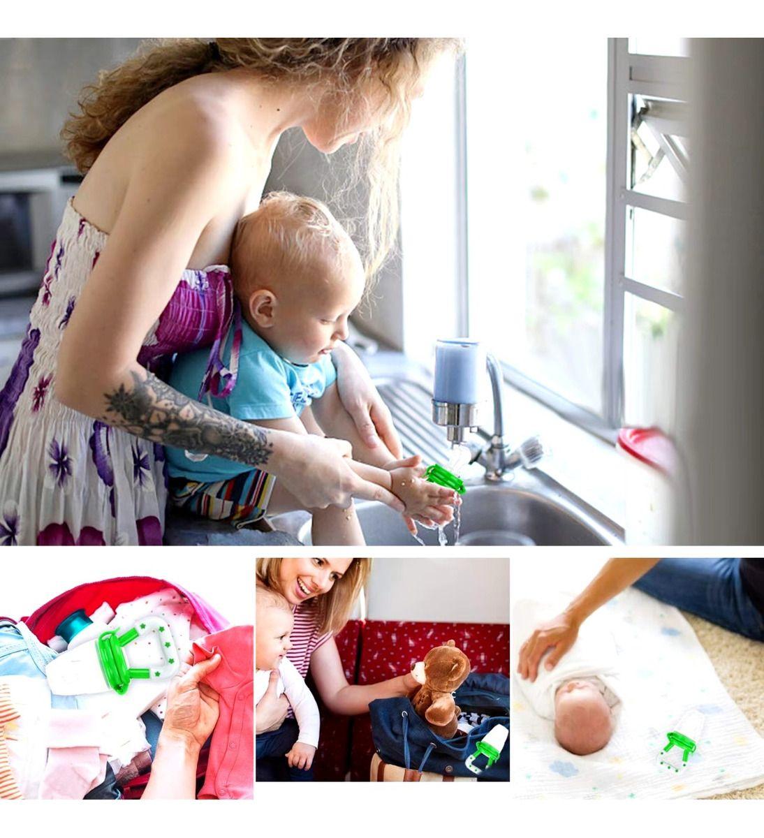 Set 8 Chupetes Alimentadro Frutas Vegetal Divertido Bebe Lau-9