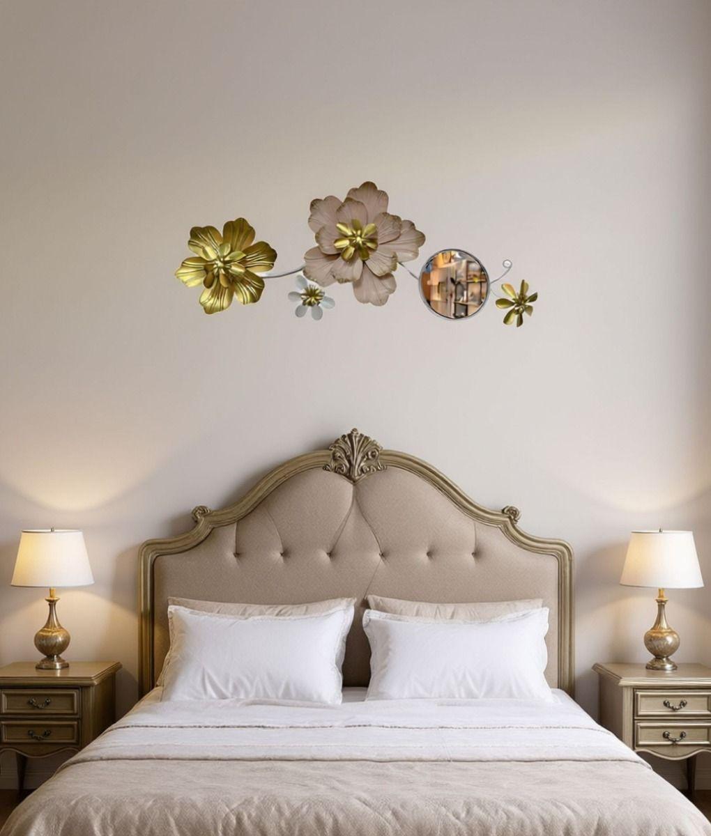 Espejo Decorativo Pared Adorno Versátil Flores Hogar Jhn-9