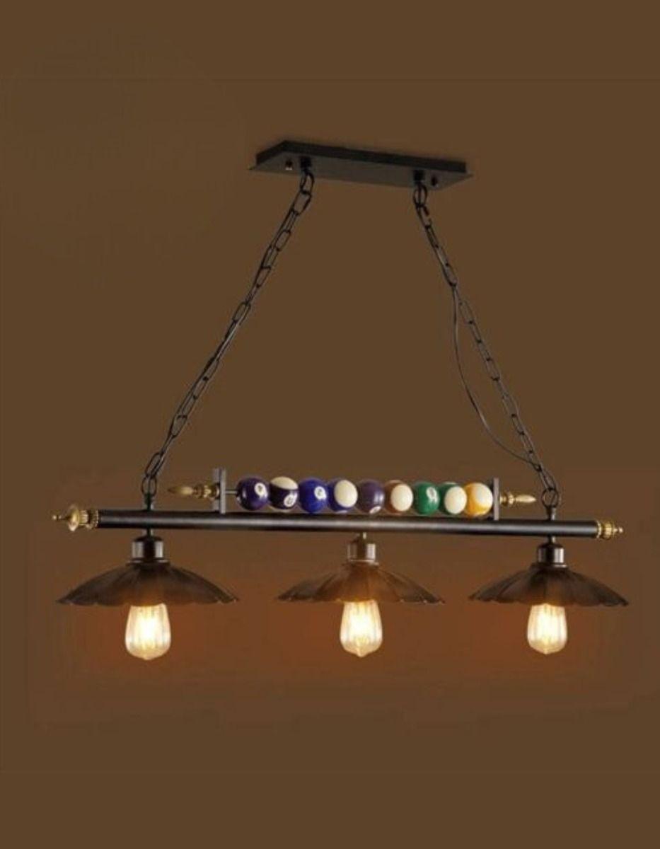 Lampara Colgante Billar LED Decorativa Restaurante Bar Lau-1