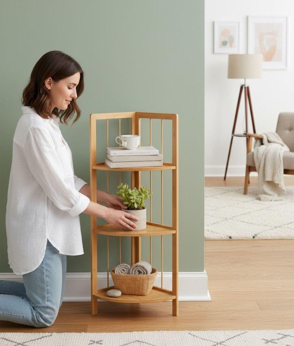 Estante Multifuncional 3 Niveles Organizador Decorativo Jhn-4