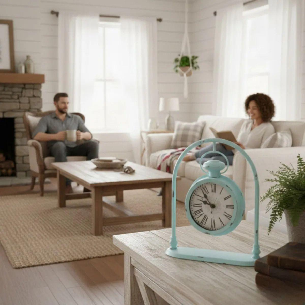 Reloj Decorativo Mesa Vintage Suspensión Estilo Antiguo AJ-2