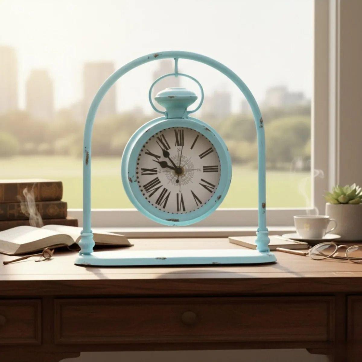 Reloj Decorativo Mesa Vintage Suspensión Estilo Antiguo AJ-6