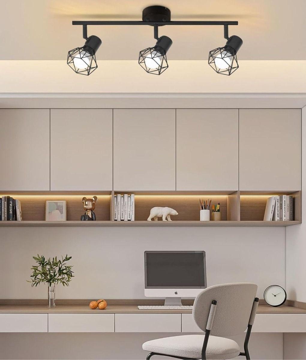 Lámpara Techo 3 Focos Orientables Decorativa Pared Jhn-7