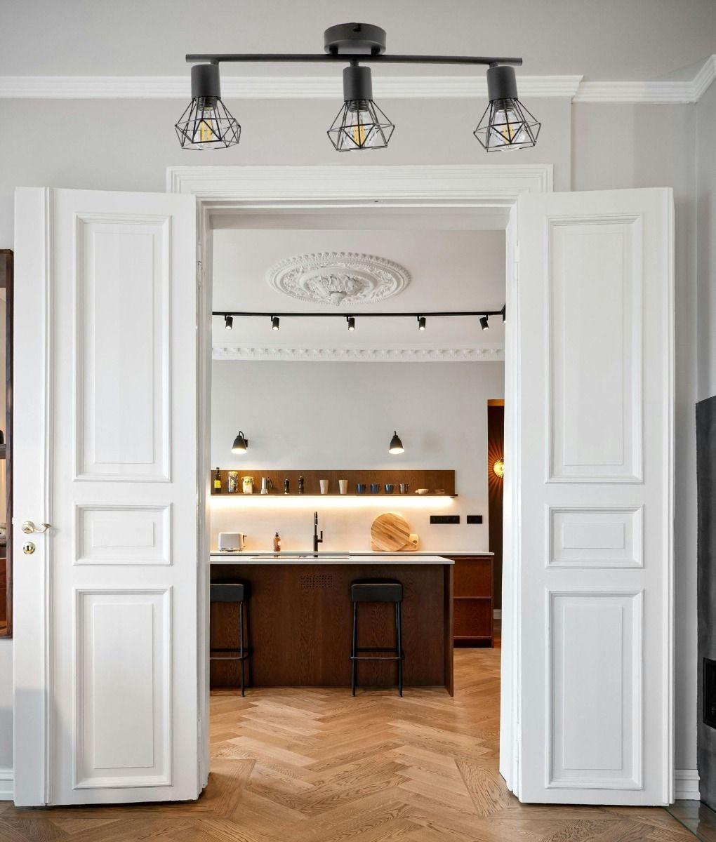 Lámpara Techo 3 Focos Orientables Decorativa Pared Jhn-8