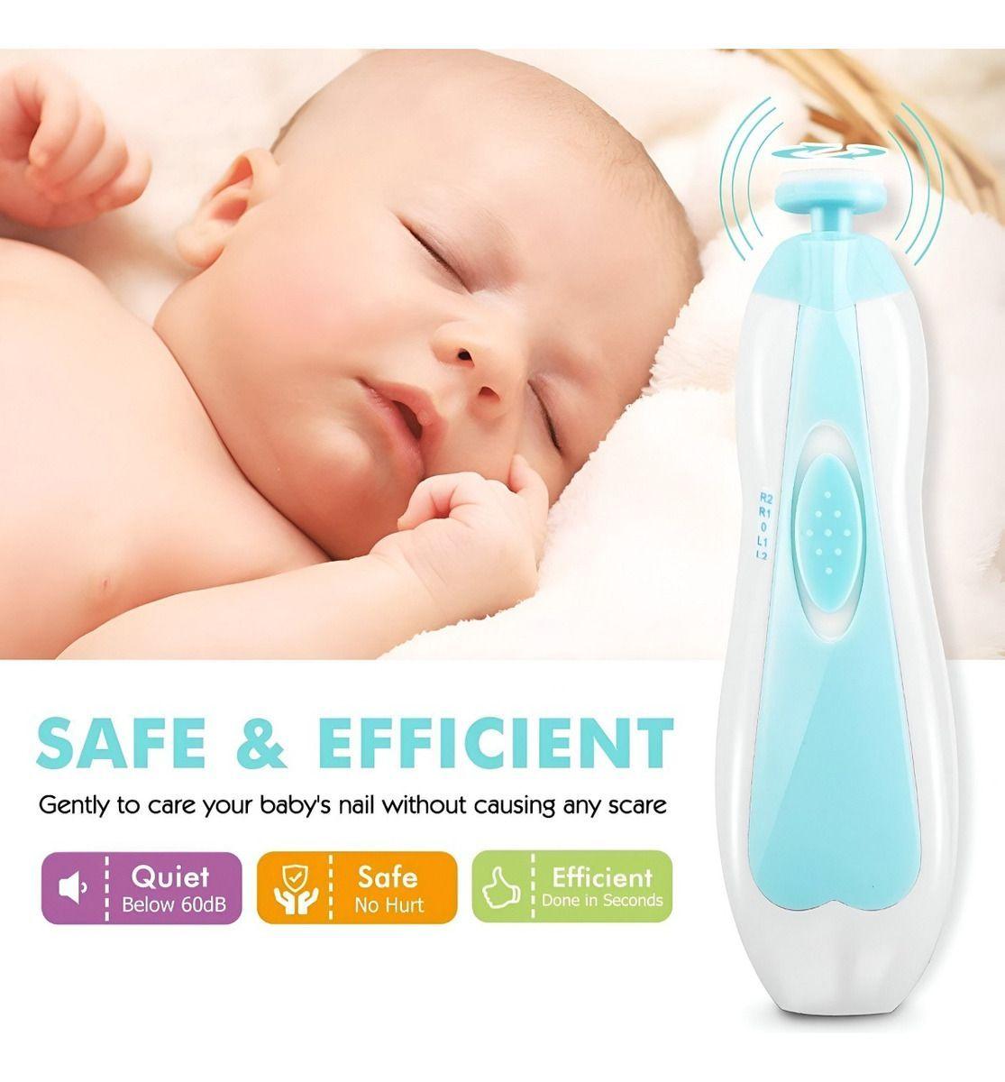 Kit Lima Uñas Bebés Cortaúñas Pulidora Versátil Cuidado Jhn-4