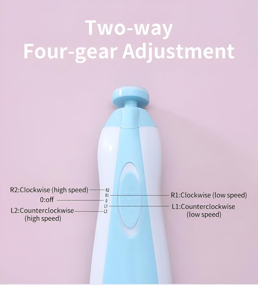 Kit Lima Uñas Bebés Cortaúñas Pulidora Versátil Cuidado Jhn-5