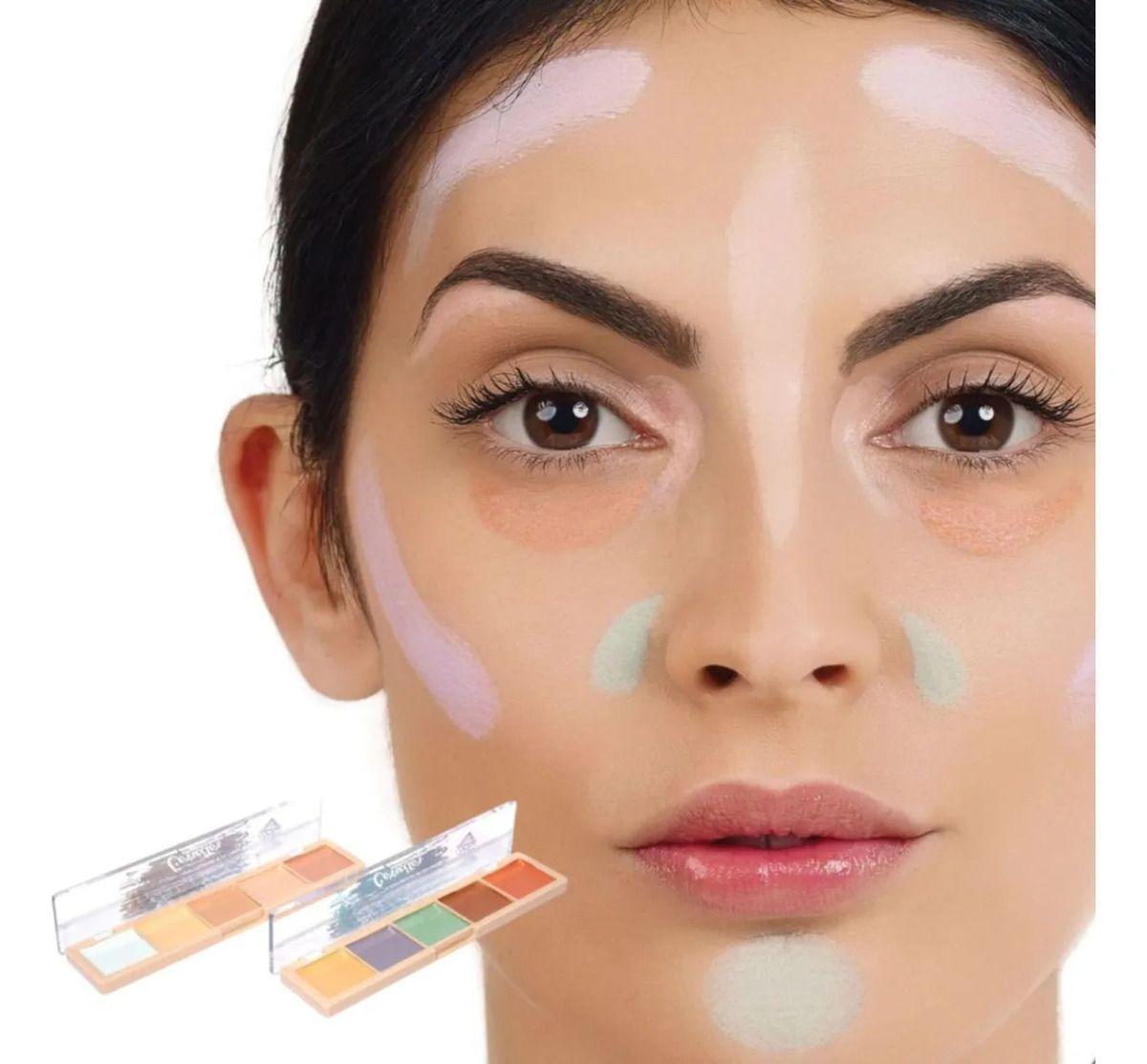 Paq 12 Paletas Correctores Contorno Crema Profesional ALJ-8