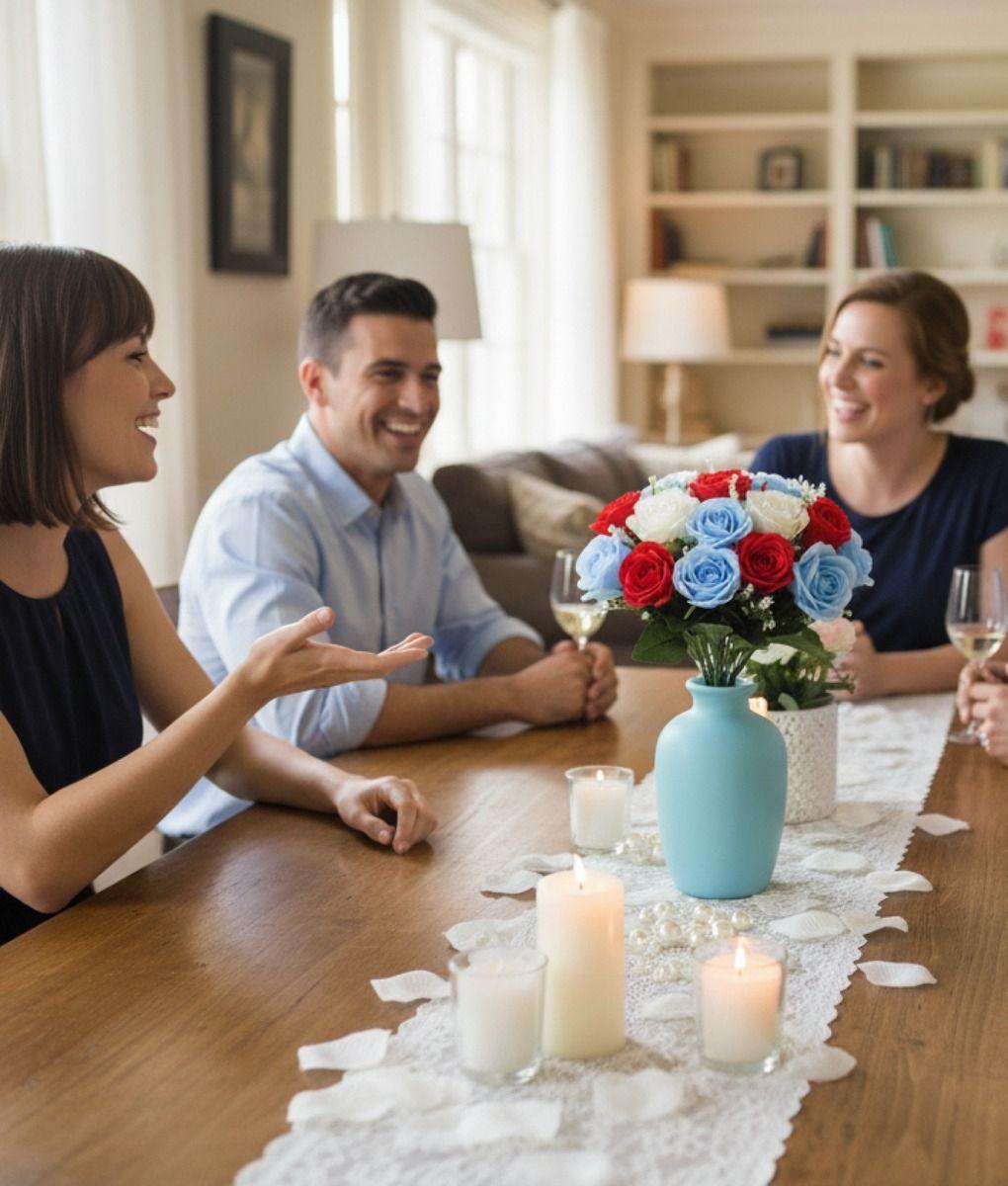 Flores Artificiales Ramo Rosas Novia Adorno Decoración Jhn-4