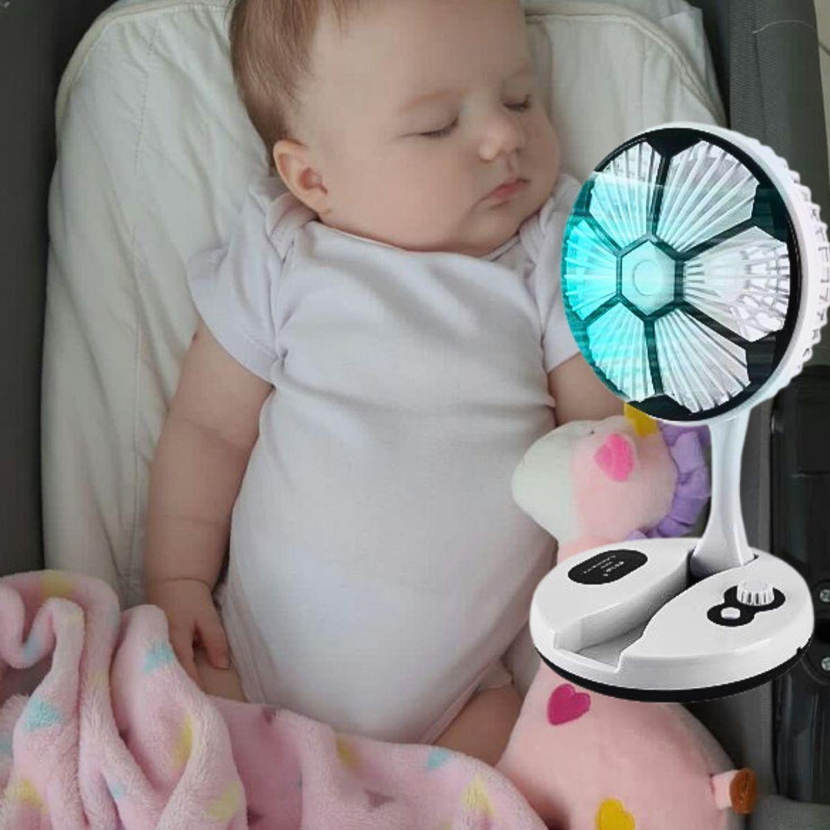 Ventilador Plegable Portátil Recargable USB Viaje Hogar Lau-1