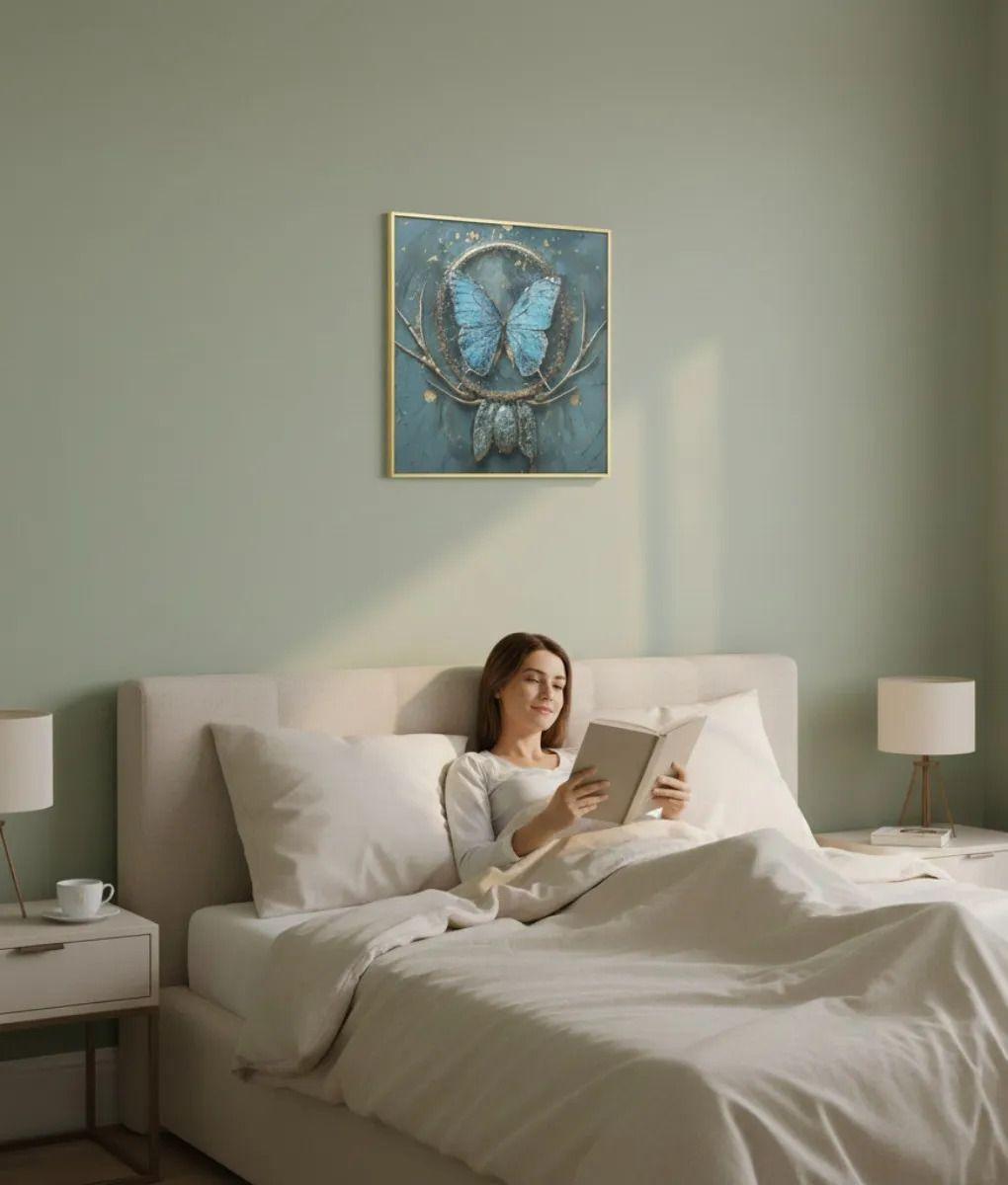 Cuadro Decorativo Pared Contemporáneo Mariposa Fantasía Jhn-3