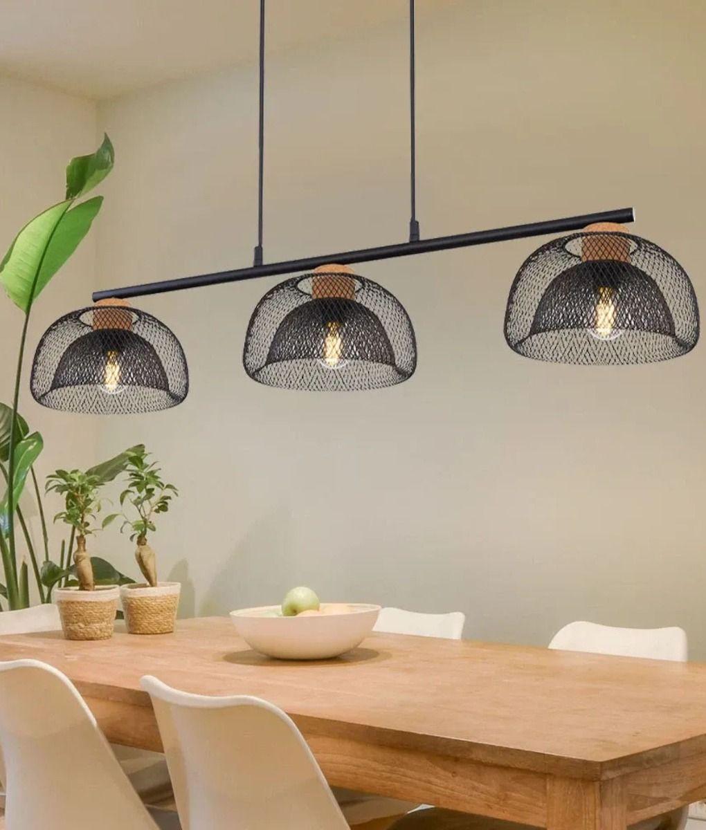 Lámpara Colgante Estilo Vintage Rústica Diseño Rejilla Jhn-7