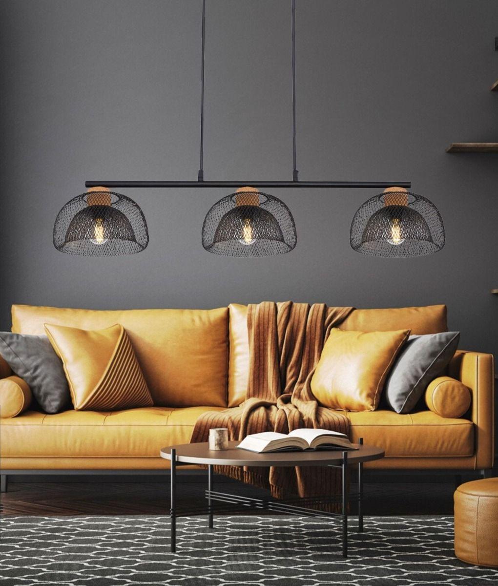 Lámpara Colgante Estilo Vintage Rústica Diseño Rejilla Jhn-9