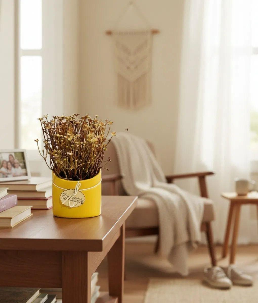 Planta Decorativa Artificial Adorno Estilo Rústico Jhn-6