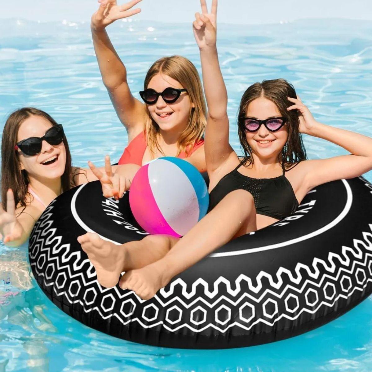 SET 2 FLOTADOR INFLABLE 90 CM DIVERTIDO PLAYA PISCINA LAU-2