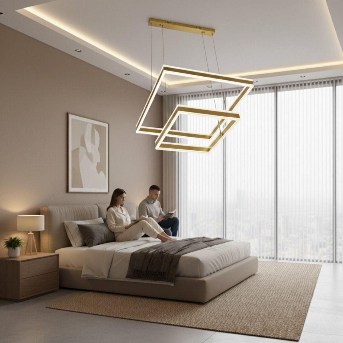 Lámpara Techo Colgante Geométrica Moderna Decorativa Jhn-4