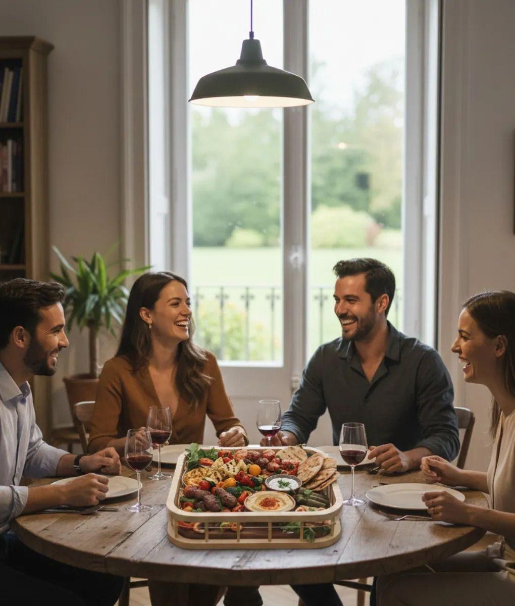 Bandeja Servicio Decorativa Estilo Exhibición Hogar Jhn-4