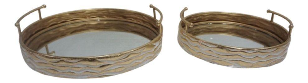 Set 2 Bandejas Decorativas Funcional Diseño Elegante Jhn-9