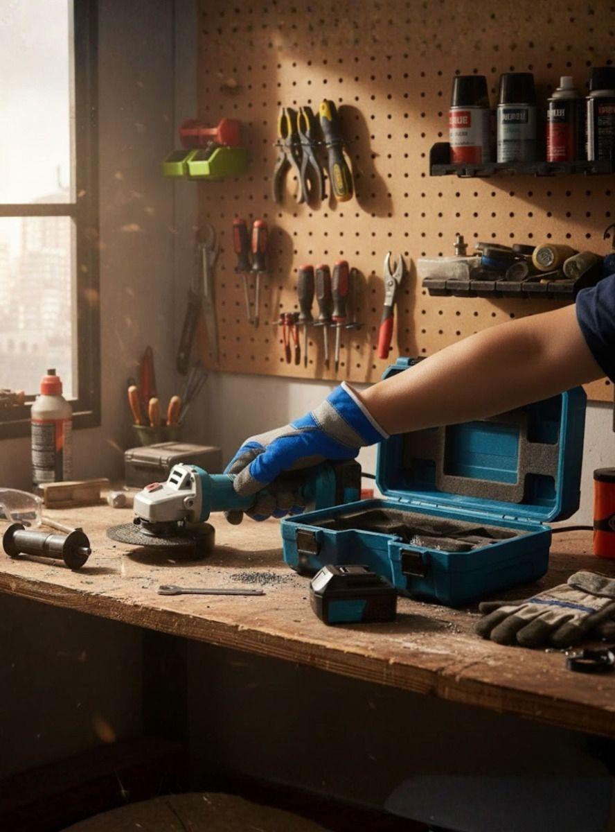 Esmeril Angular Inalámbrico Kit Profesional Herramienta Jhn-3