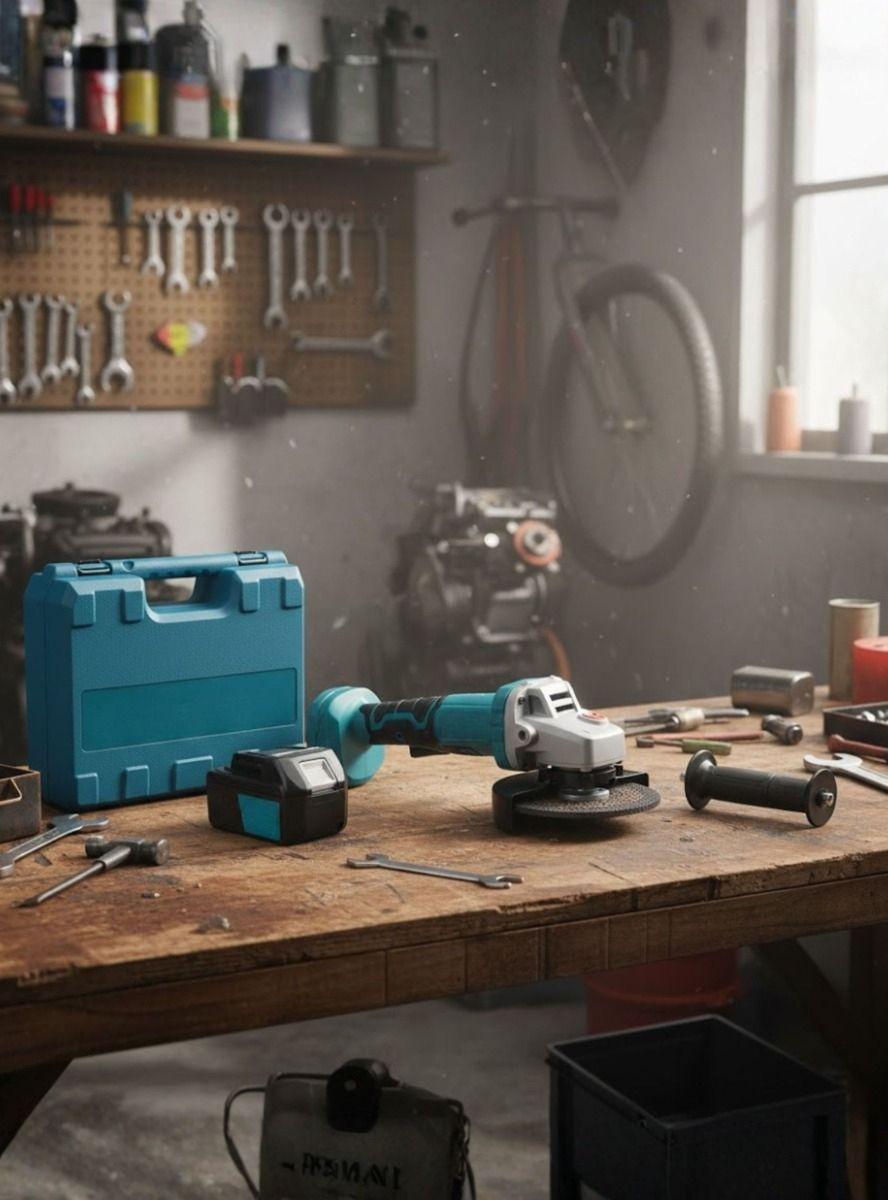 Esmeril Angular Inalámbrico Kit Profesional Herramienta Jhn-6