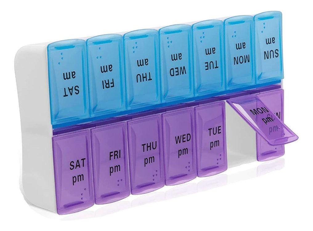 SET 3 PASTILLEROS TOMA SEMANAL PLASTICO PORTATIL LAU-0