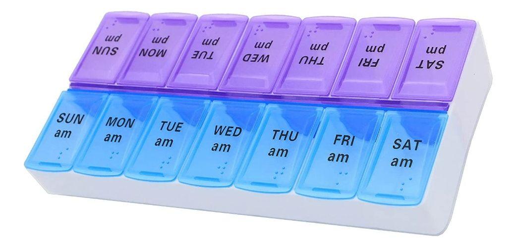 SET 3 PASTILLEROS TOMA SEMANAL PLASTICO PORTATIL LAU-1