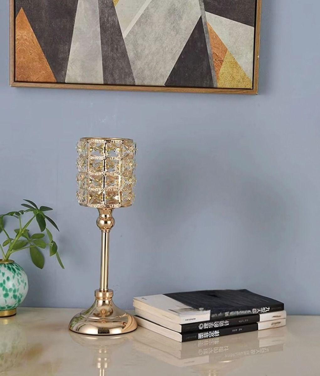 Portavelas Candelabro Decorativo Brillante Moderno Mesa Jhn-9