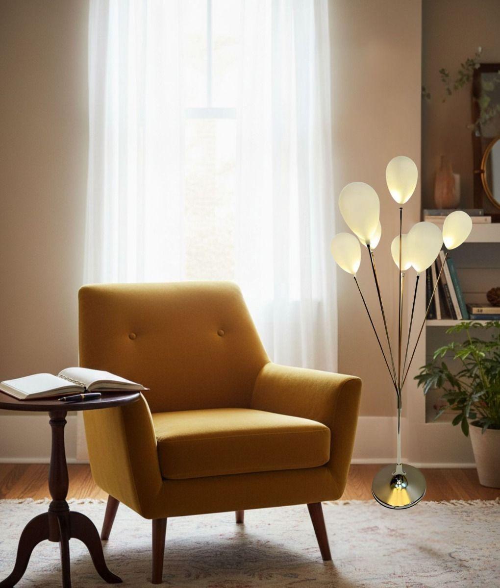 Lámpara Decorativa Pie Diseño Globos Pedestal Hogar Jhn-6