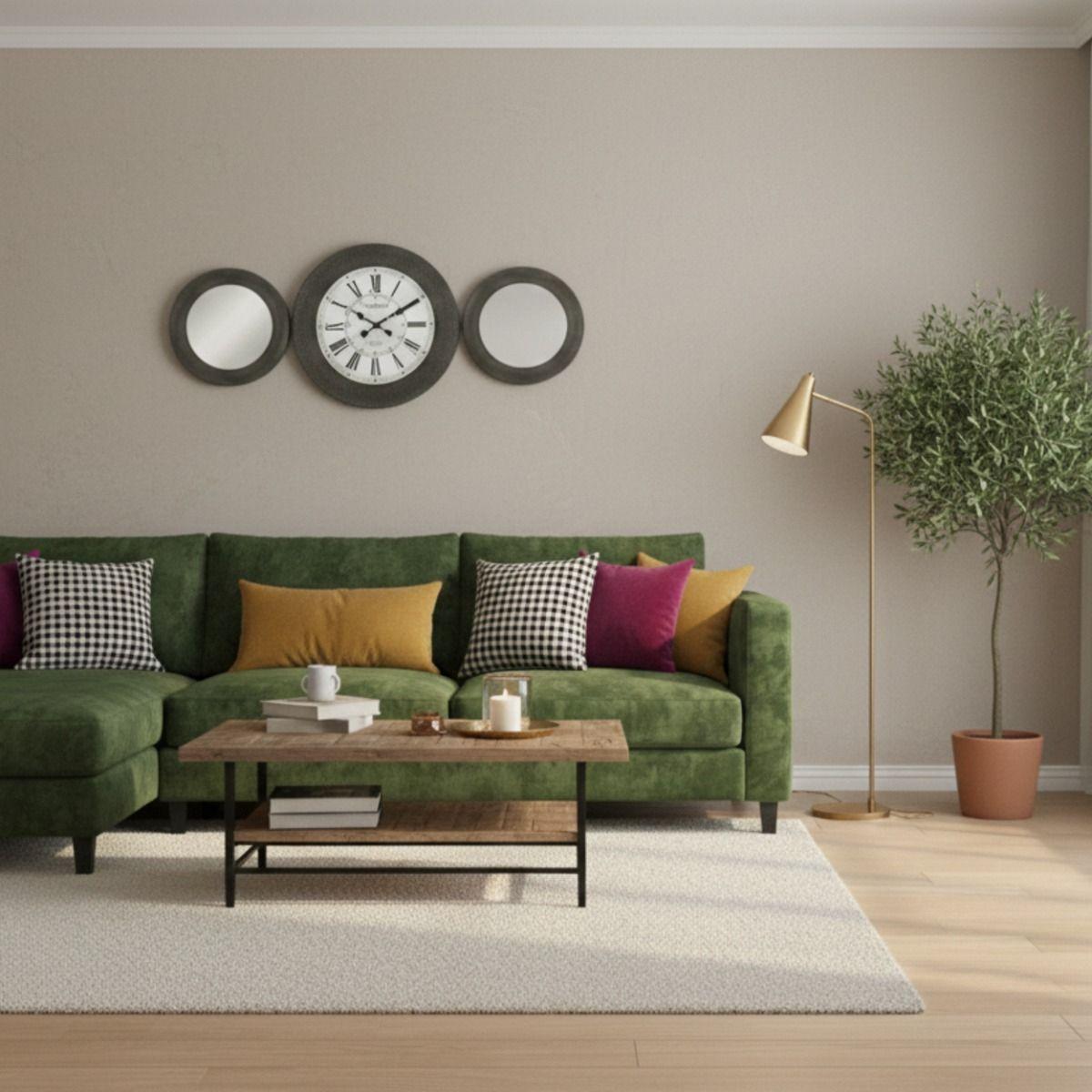 Reloj Decorativo Pared Conjunto Decoración Mural 3 Pza Jhn-5