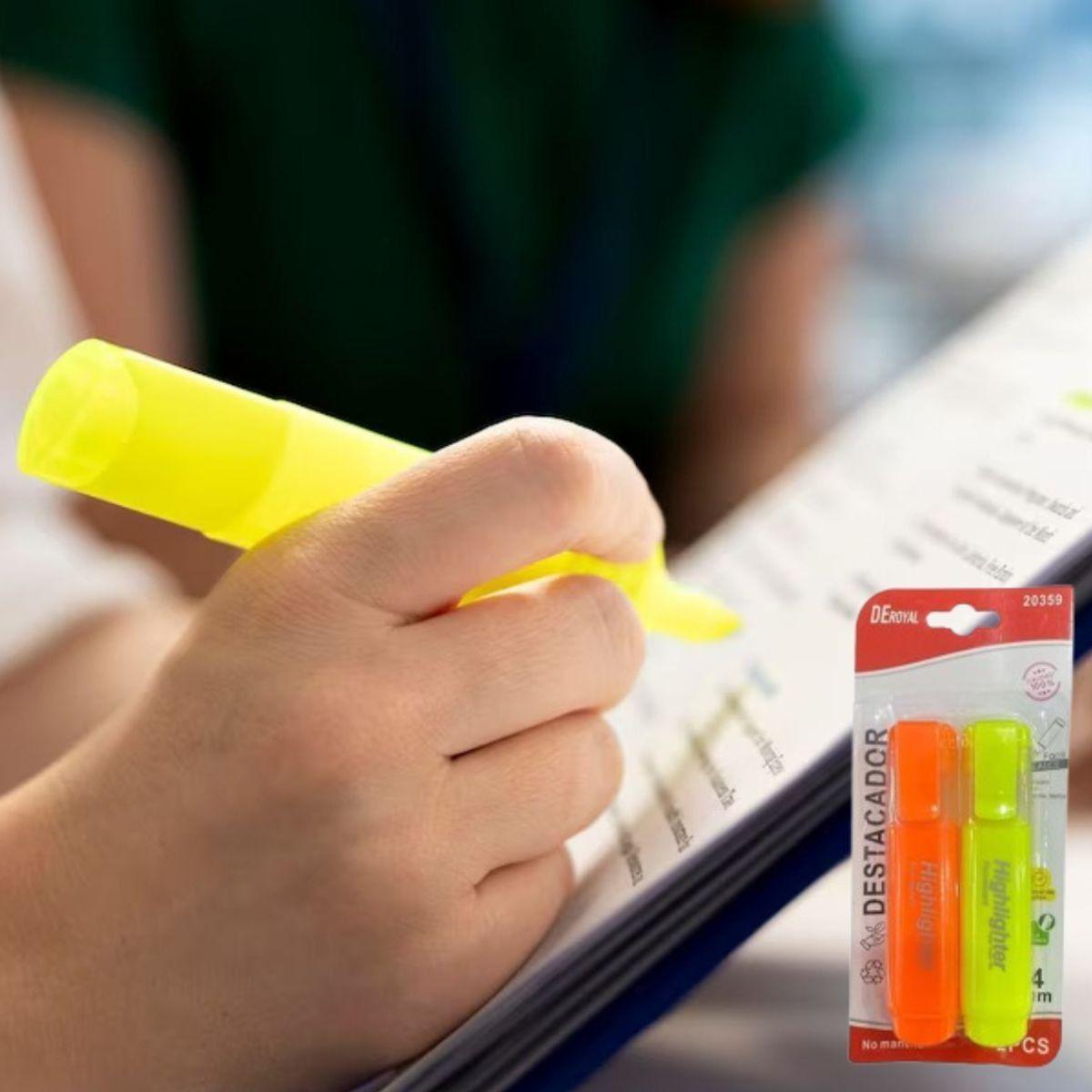 Set 8 Marcador Resaltador Fluorescentes Ergonómico Jhn-2